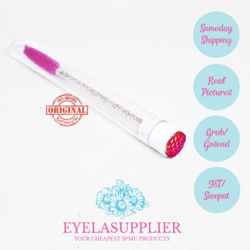 mascara wand glitter dengan tabung with TUBE sisir bulu mata disposal kuas brush maskara