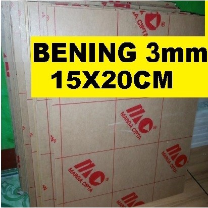 

Acrylic - Akrilik - Bening merk MARGA CIPTA tebal 3mm ukuran 15x20cm
