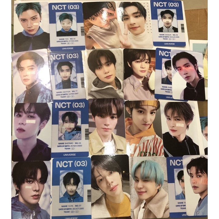 Id card universe idc set selca concept photocard jaehyun chenle taeyong jungwoo Yuta ten xiaojun yan