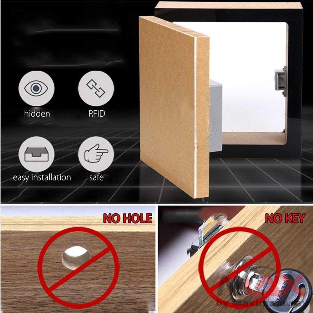 Kunci Laci atau lemari Electric RFID Akses dengan kartu magnetic ID Card kunci loker Locker kabinet rahasia Gembok lemari Elektronik Pintu Golden Security Kunci Lemari Sensor RFID Keyless Cabinet Lock SCRFID Kunci rahasia Electronic RFID Cabinet Drawer