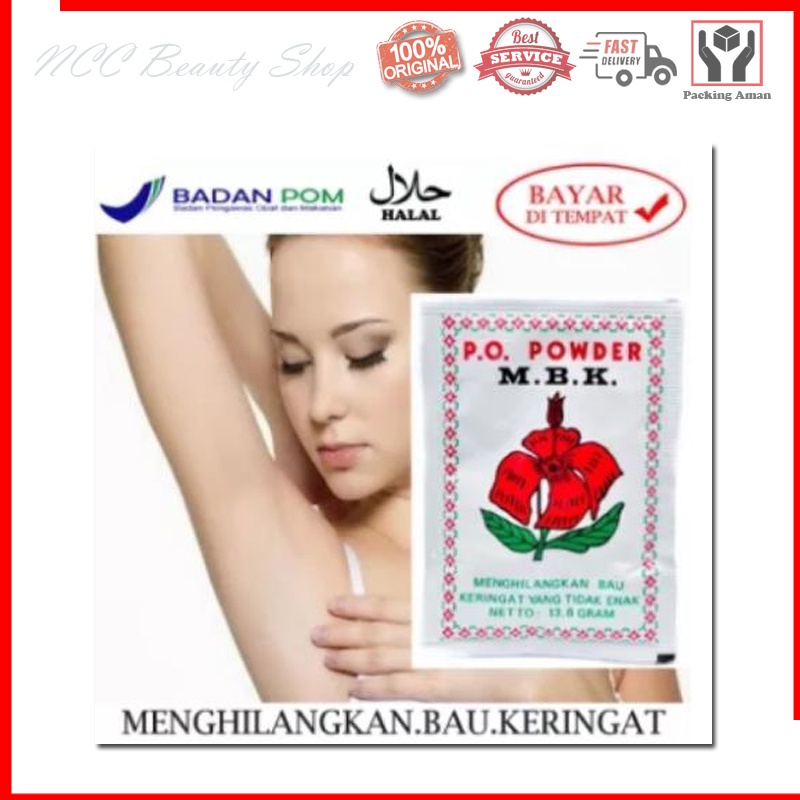 [SATUAN] * NCC * MBK Powder Bubuk Penghilang Bau Keringat Dan Bau Badan M.B.K - Kemasan Sachet