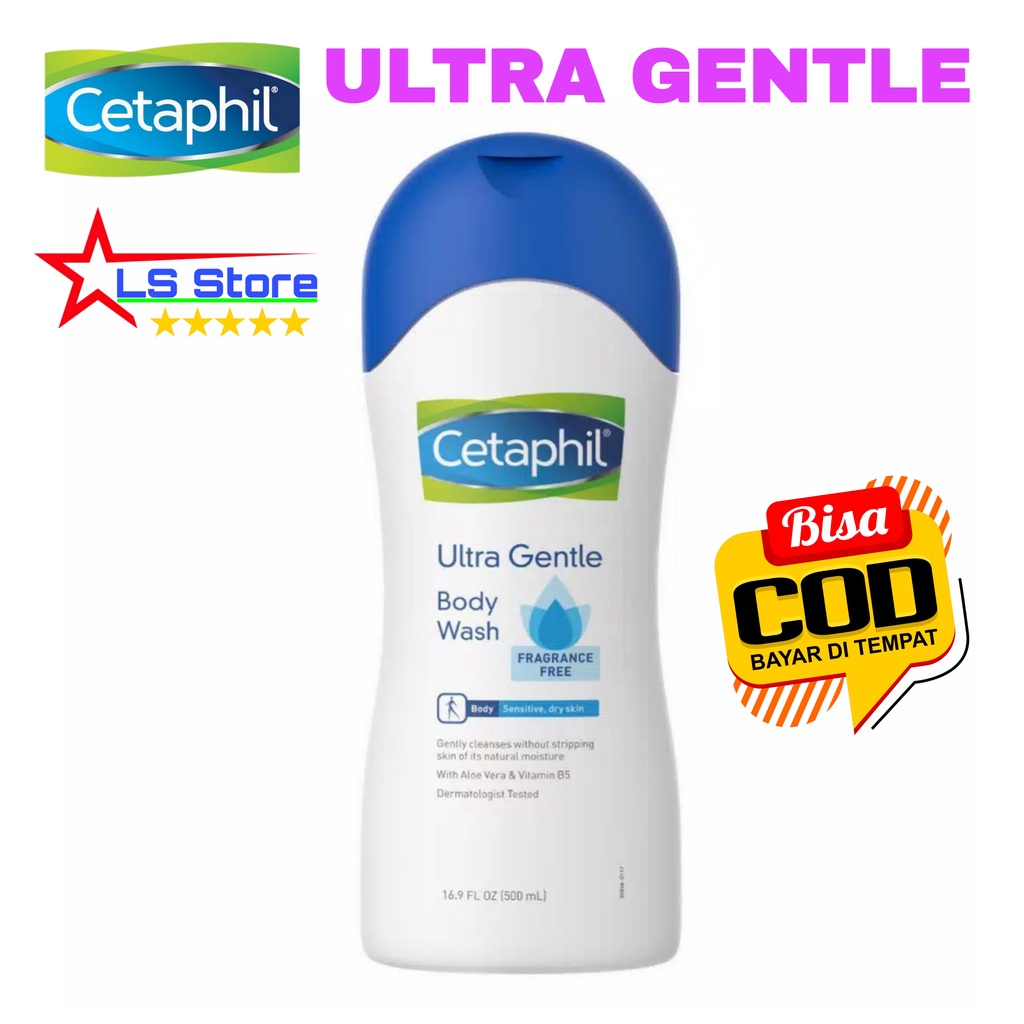Cetaphil Ultra Gentle Body Wash 500 ML 500ml FRAGRANCE FREE Sabun mandi