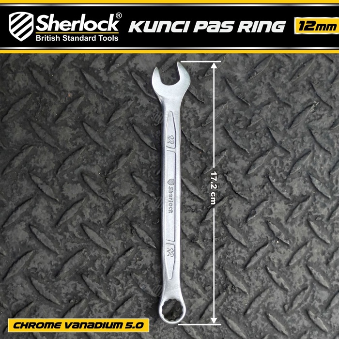 Kunci Pas Ring uk. 12 mm Original Sherlock (Pro-D Series) (1 Pcs)