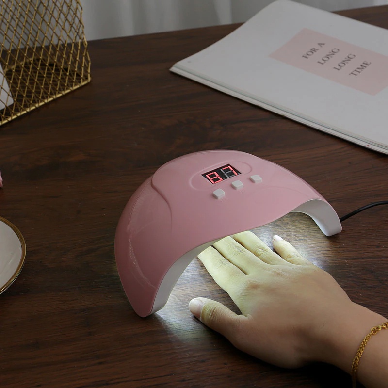 G8i sunx3 pengering kutek kuku uv led nail dryer 54 w - gb11773 - pink Or-i