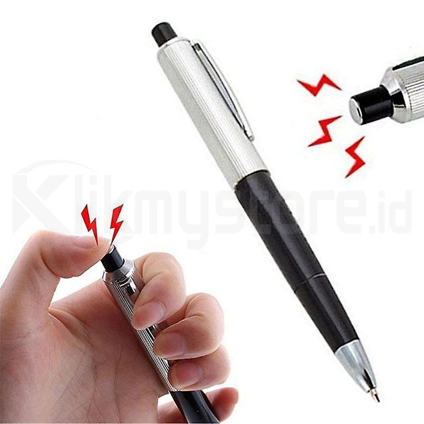 Electric Shock Pen Pulpen Setrum Kejut Listrik Mainan Prank Pena Toys