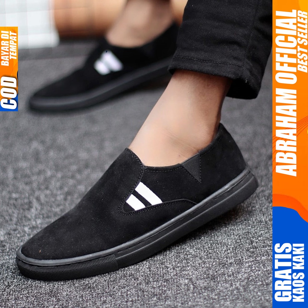 Abraham Diskan - Sepatu Slip On Pria Casual