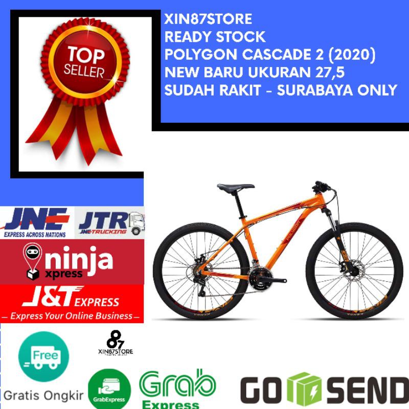 SEPEDA GUNUNG / SEPEDA MTB / SEPEDA POLYGON CASCADE 2 UKURAN M 27,5 BARU 2020 / MONARCH / PREMIER