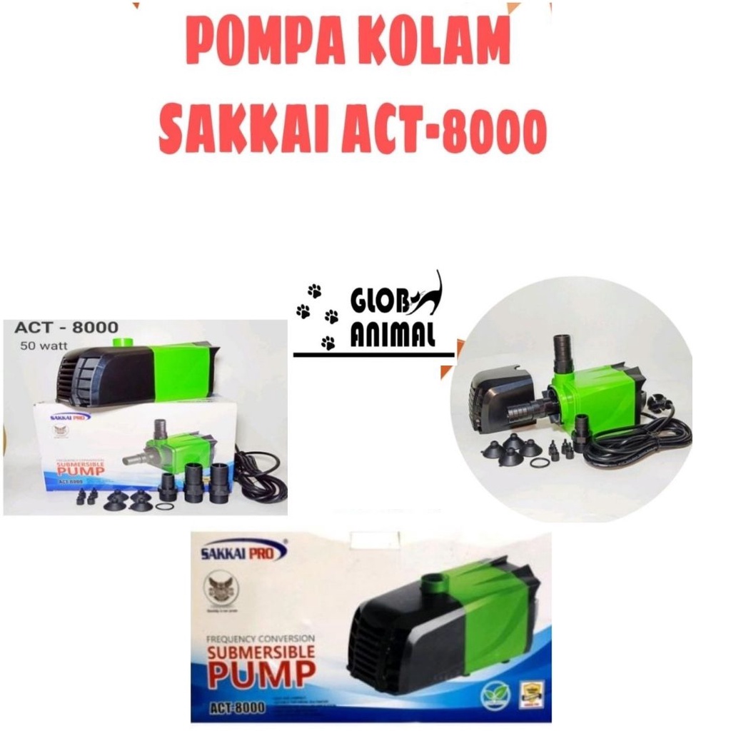 POMPA AIR CELUP KOLAM SAKKAI ACT-8000 SUBMERSIBLE PUMP HIDROPONIK