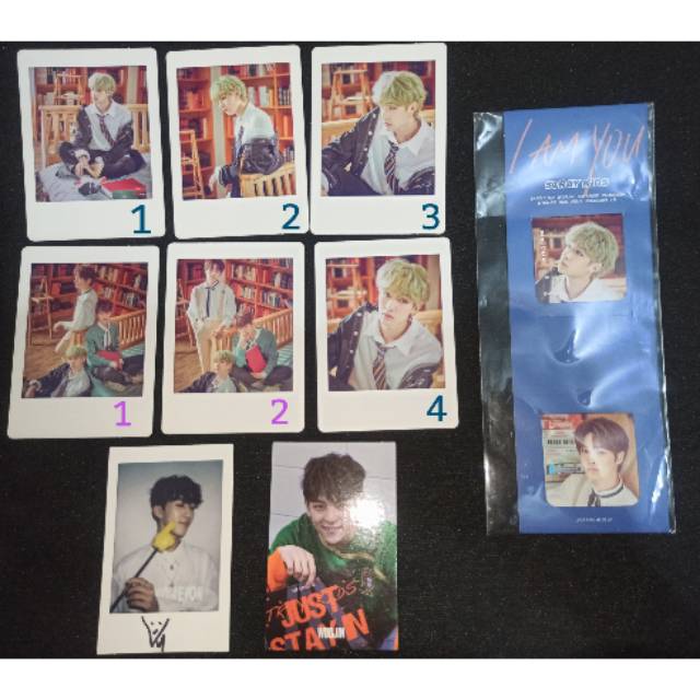 Stray kids unveil bangchan/i.n/seungmin/changbin/woojin photocard & bookmark