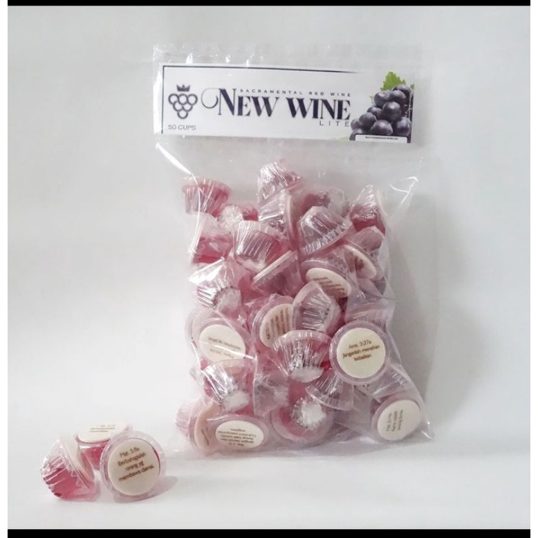 

Paket Anggur Perjamuan Kudus Lite + Hosti Ayat - isi 50