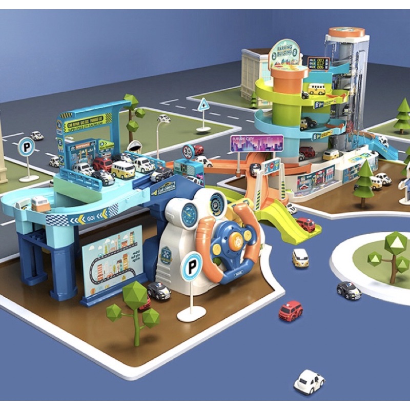 mainan parkir mobil mobilan mainan transportasi automatic mobil mainan anak anak