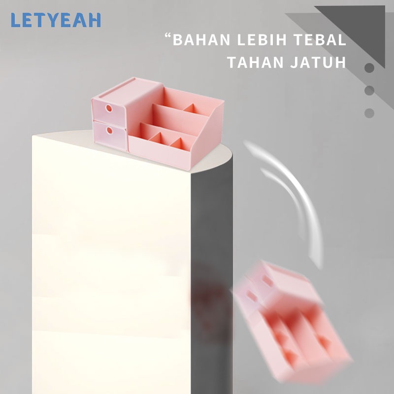 letyeah storage box organizer desktop / cosmetic storage drawer / kotak penyimpanan serbaguna