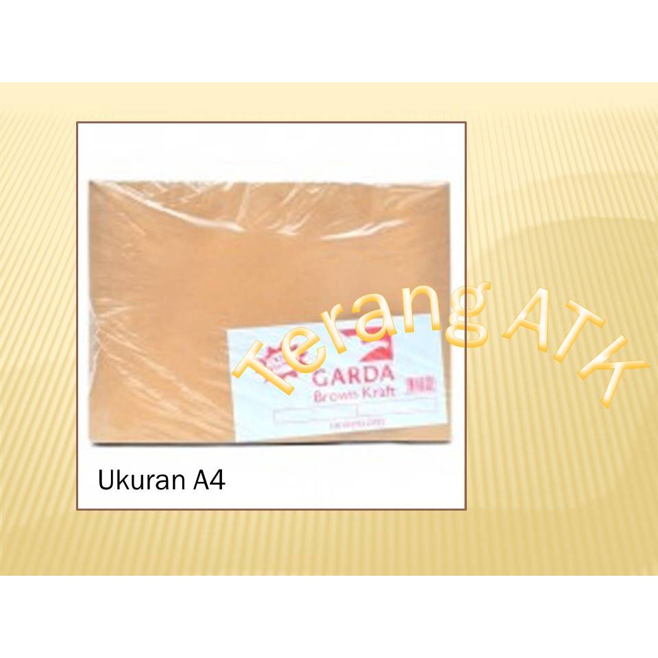 

Amplop Coklat Ukuran A4 [Isi 100 lembar] Merek Garda