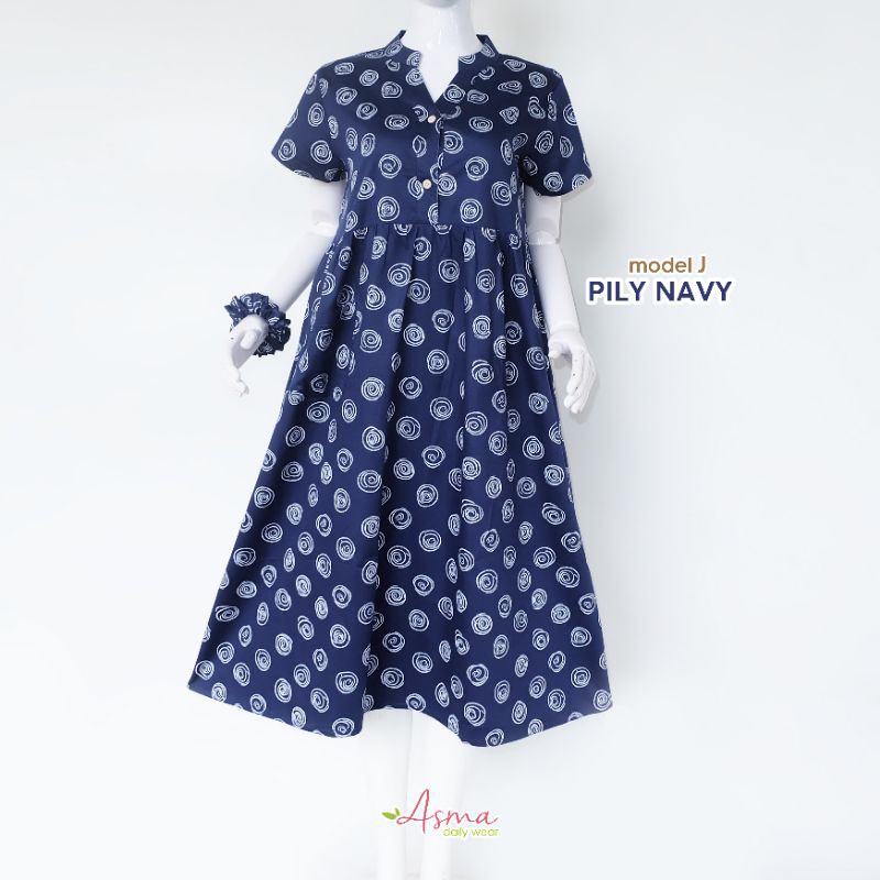 MODEL J PILY NAVY Homedress Daster Asma daily wear Asma dailywear Asmadailywear