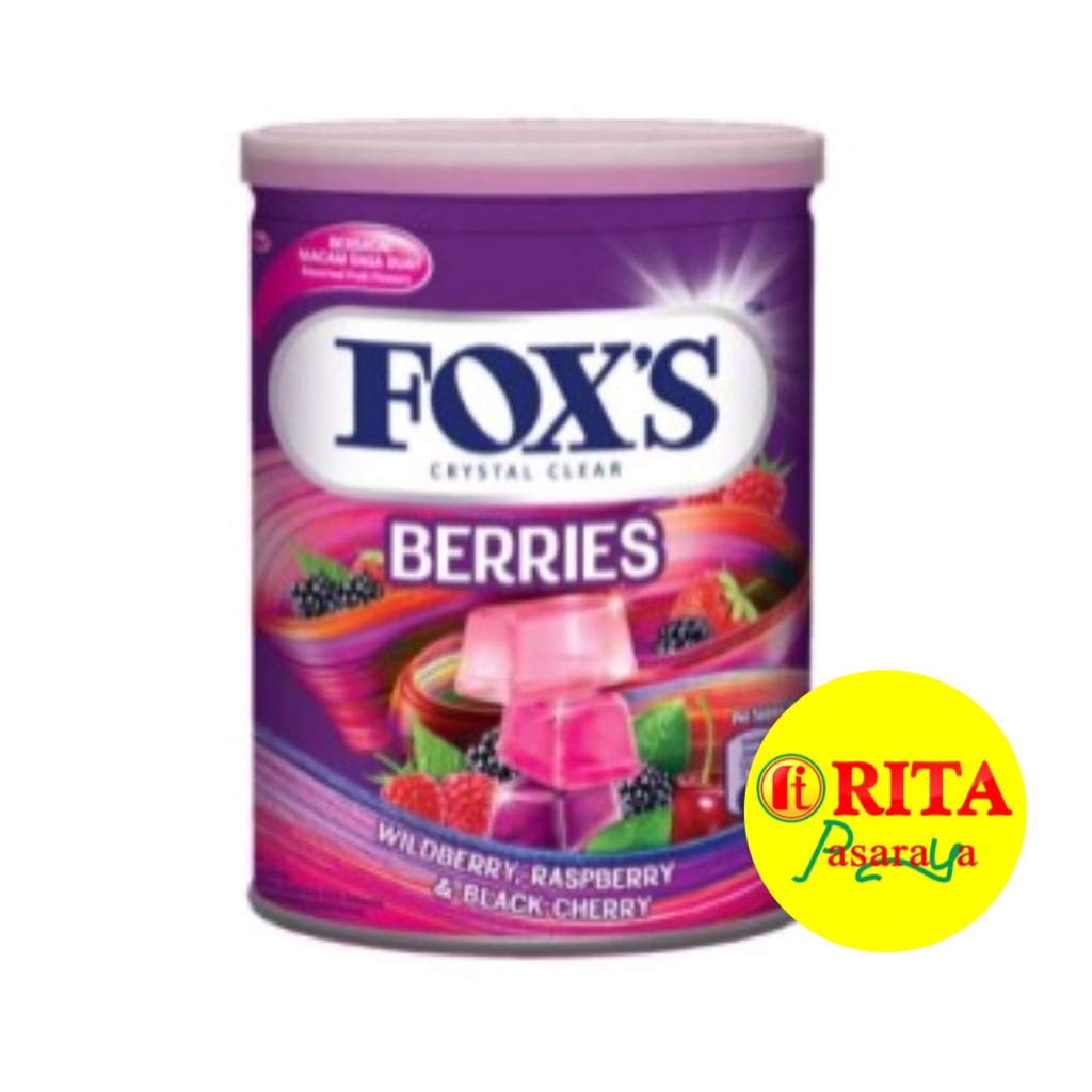 

Fox Permen Crystal Clear Berries, Clear Fruits, Fruity Mints 180gr