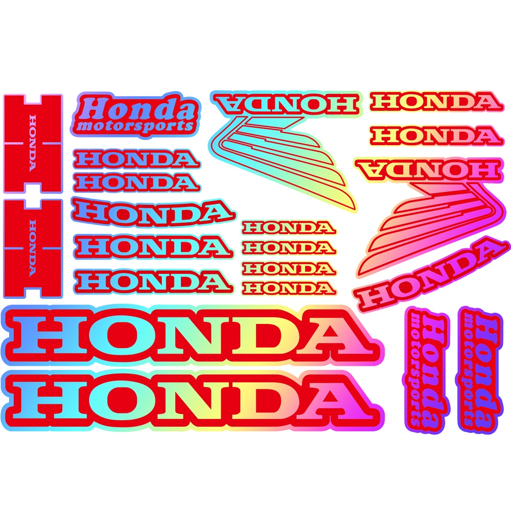 Stiker Reflektif Warna Pelangi Anti Air Untuk HONDA PCX CBR CRF ADV 150