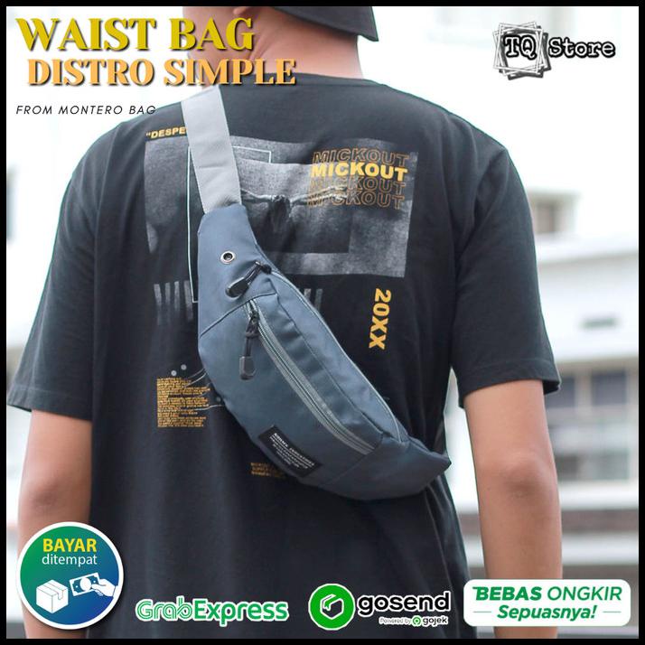 Tas Selempang Dada Pria Murah Waistbag Distro Tas Pinggang Kecil Cowok