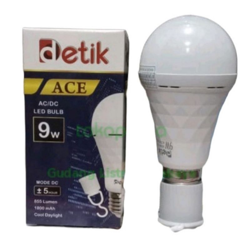 DETIK Bohlam LED Emergency 9W / Magic Lamp 9 Watt (Standar SNI)