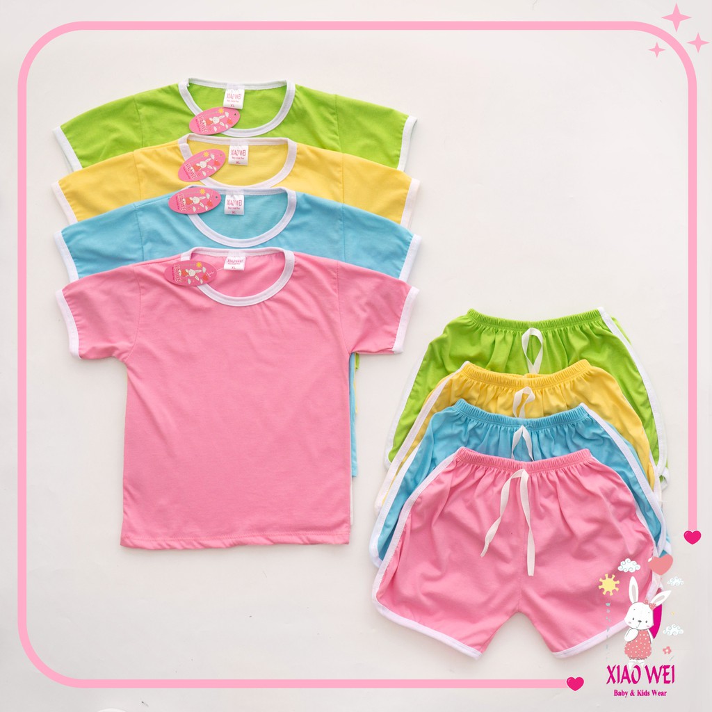 Setelan Anak &amp; Bayi Polos / Baju Anak Perempuan Polos / Setelan Anak Perempuan/ Baju Bayi Perempuan 0 - 5 Tahun