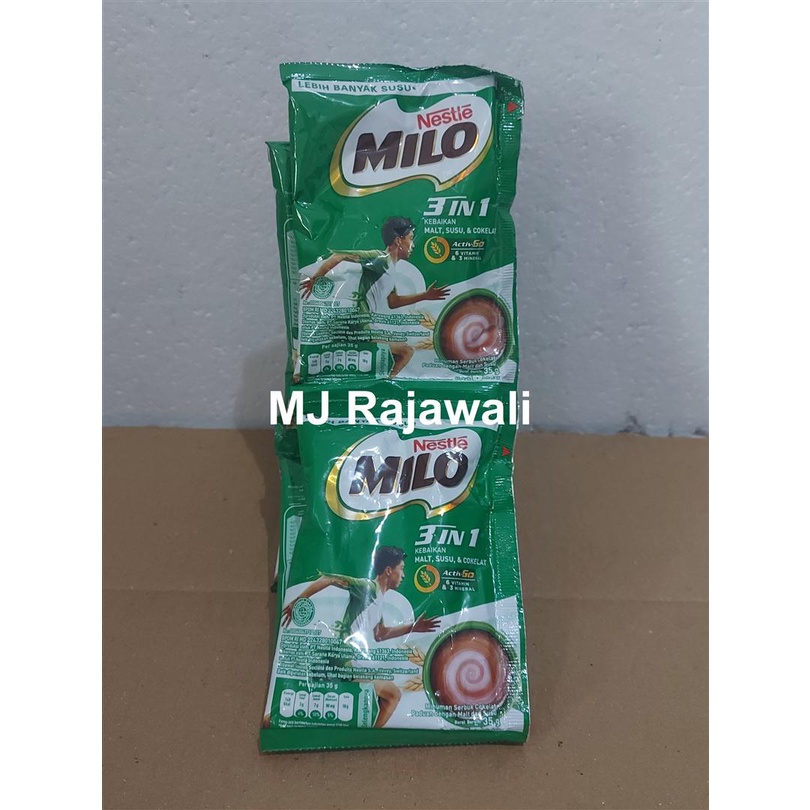 

Milo 3 in 1 Susu + Coklat 35 gram - Renceng