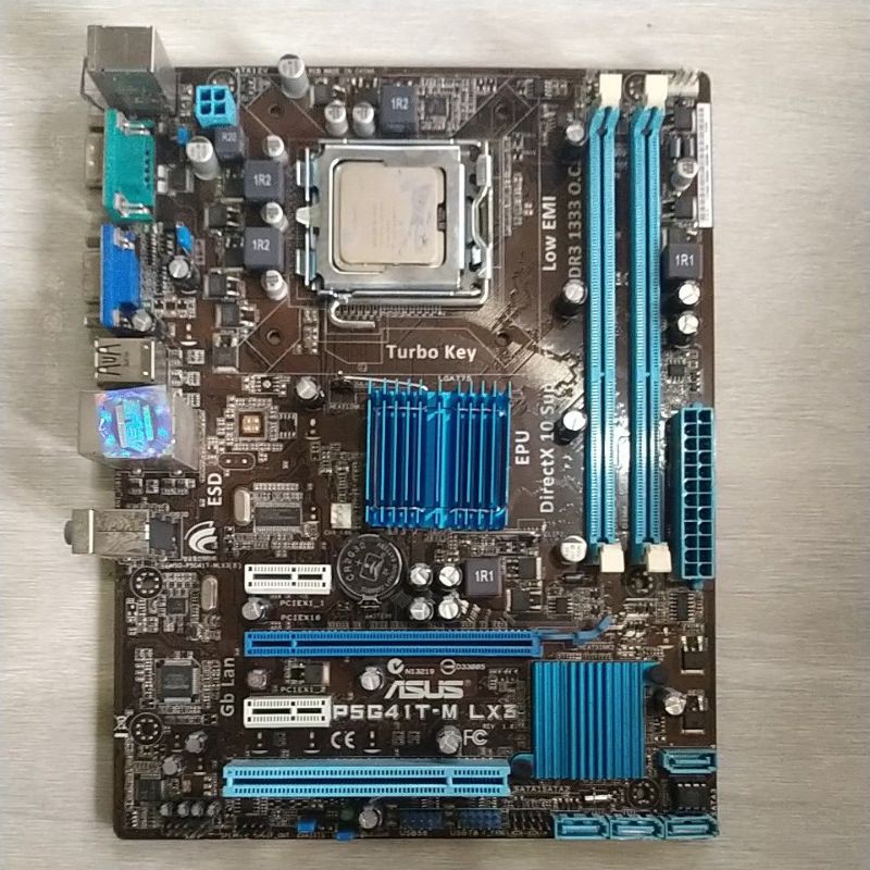 Jual Motherboard intel G41 Ddr3 socket 775 bonus processor core2duo
