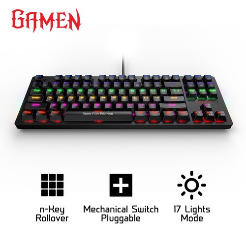 Gamen Titan II Keyboard Gaming Mechanical Pluggable Switch Blue