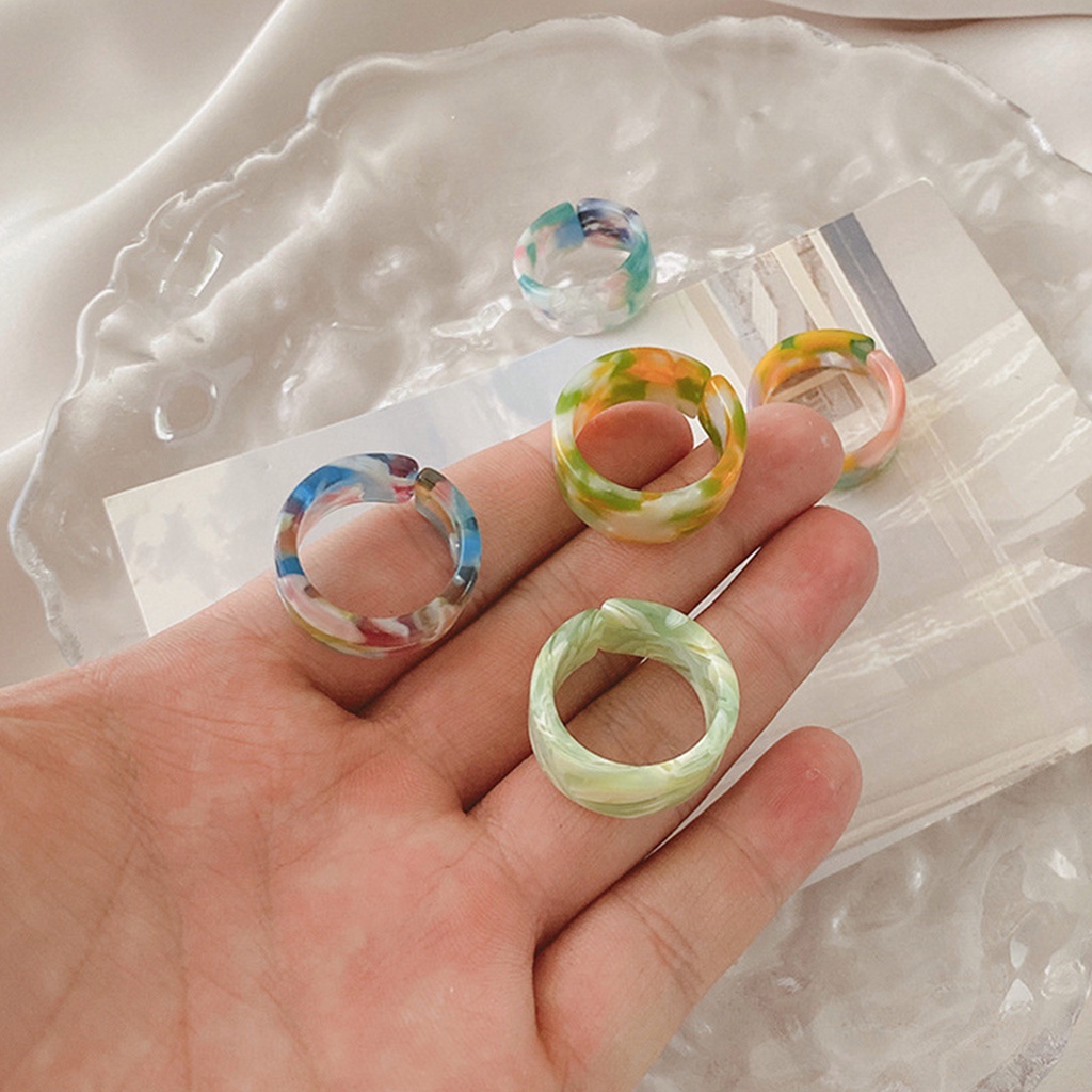 Hu Hu Hu Hu Hu Alat Bantu Pasang Kacamata♡ 1 Set Cincin Pasangan Bahan Resin Tekstur Halus Sturdy Mudah Digunakan Untuk Harian