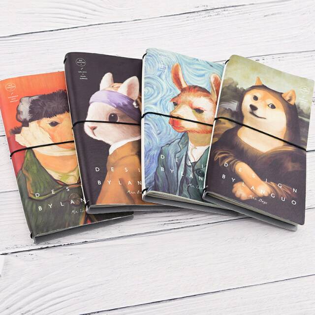 

Famous Painting Leather Travelers Notebook