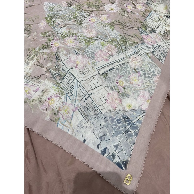 Buttonscarves British in Pale Blush