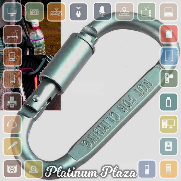 LIXADA Quickdraw Carabiner Gantungan Tas Aluminium - AT7600 - Silver`6AH2SE-