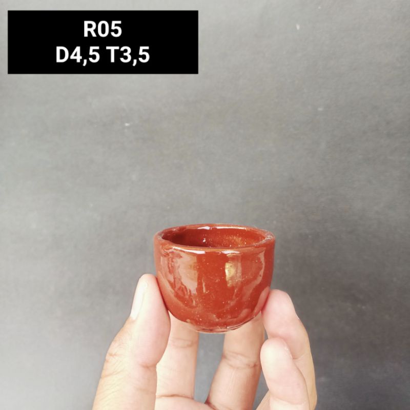 Pot keramik bulat mini R05