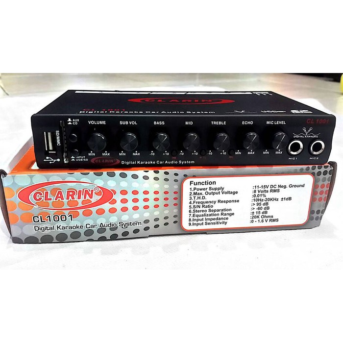 PARAMETRIK EQUALIZER CLARIN SD USB KARAOKE PARAMETRIK EQUALISER CLARIN