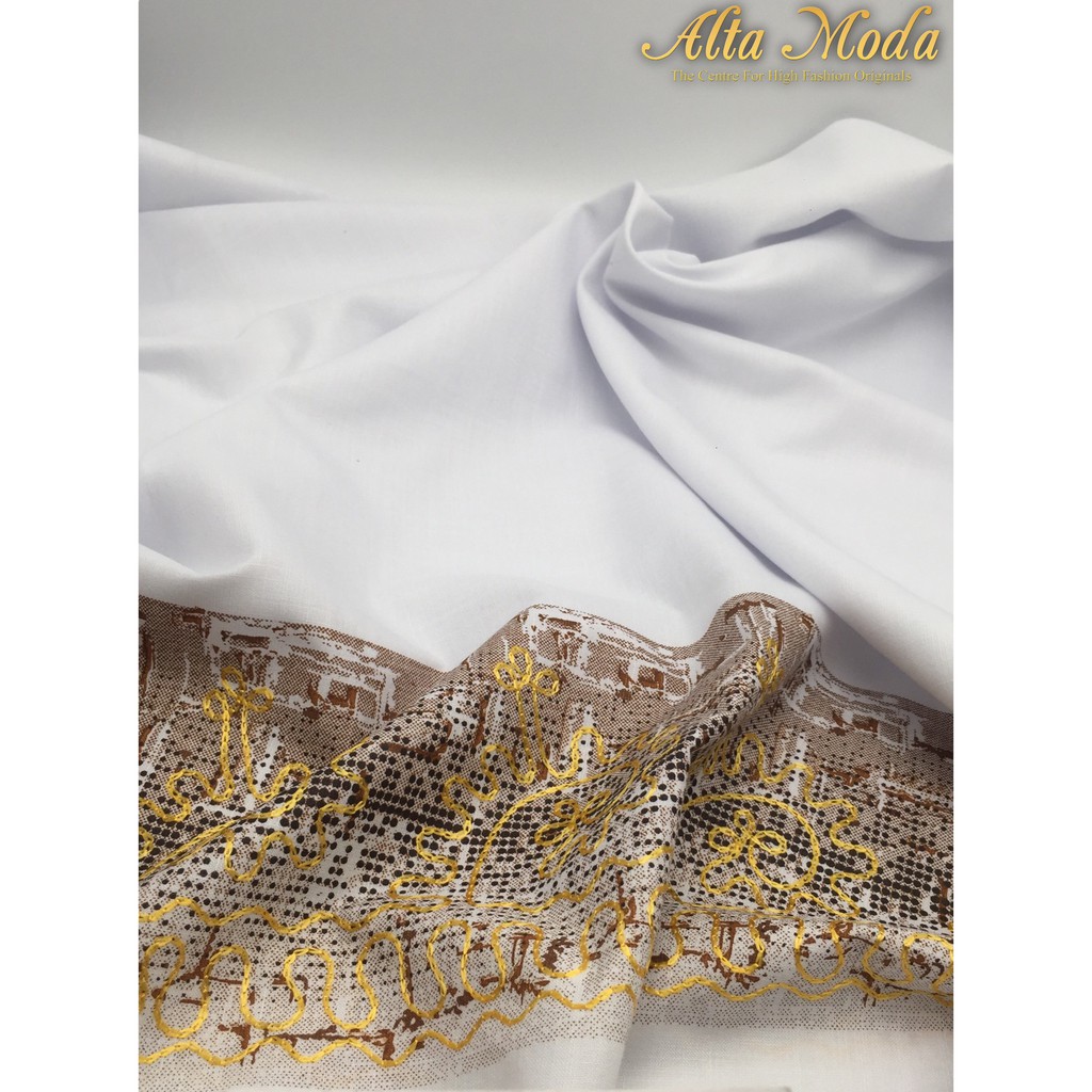 

Alta Moda Katun Motif Fancy Chocolate Embroidery Gold Kain Premium (1M)