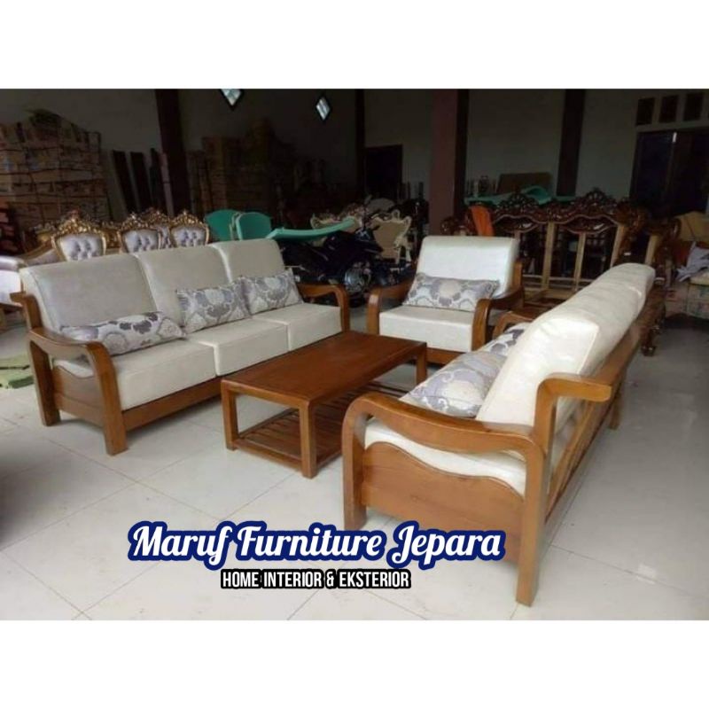 Set Sofa Tamu Minimalis Banteng 321 + Meja