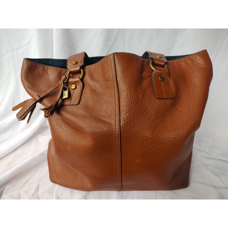 tommy hilfiger tote bag kulit preloved SALE jual rugi