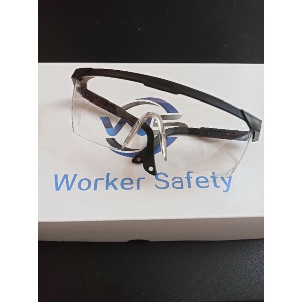 Kacamata safety gogles clear / kacamata APD clear UV / kacamata safety / kacamata kerja / kacamata k