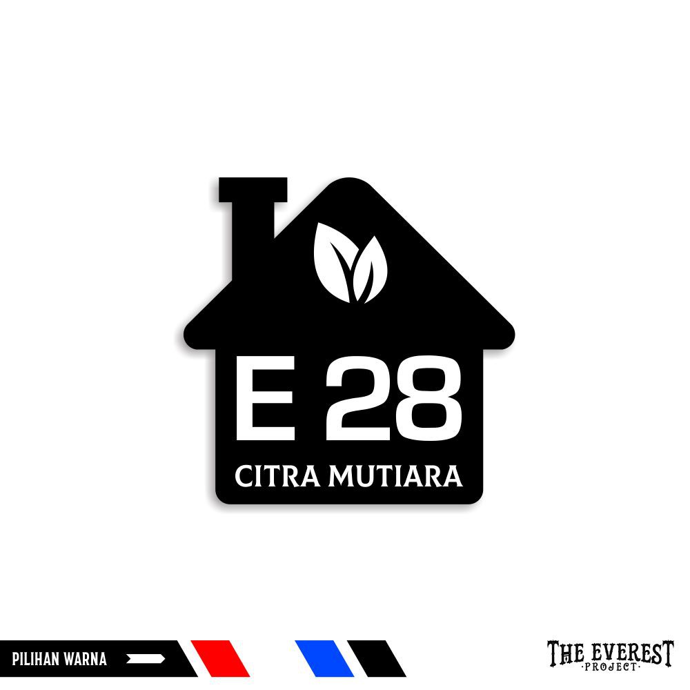 Nomor Rumah Akrilik 2 Layer Murah Bentuk Rumah Baru Nomor Rumah Akrilik 2 Layer Murah Bentuk Rumah Baru