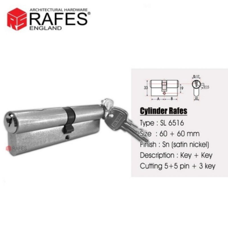silinder kunci Rafes SL 6516