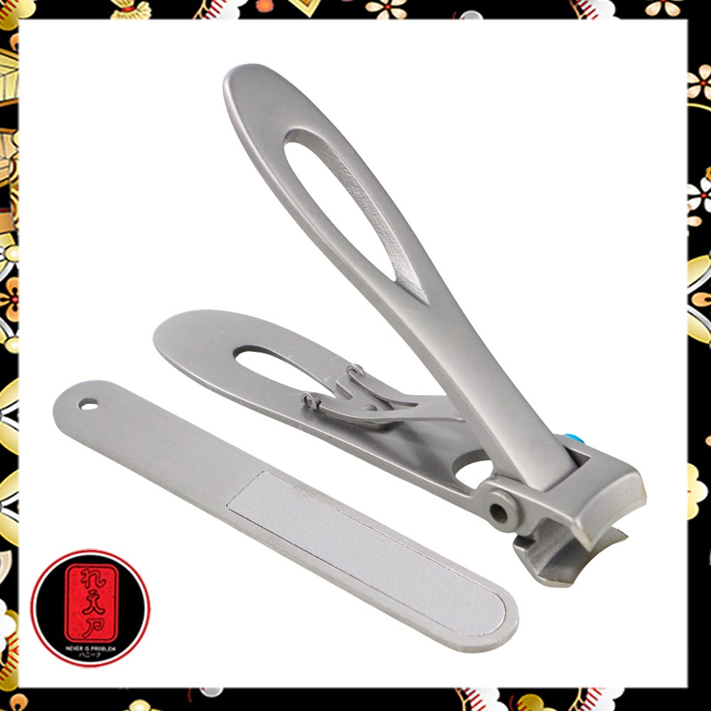 YASNI Gunting Kuku Big Nail Clipper German Stainless Steel 2 PCS Set A - J0087 - Silver