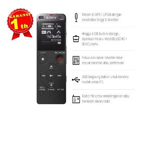 Sony ICD UX560F Voice recorder 4GB