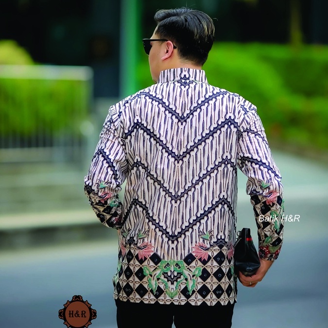 Baju Batik Pria Lengan Panjang Kemeja Batik Pria Batik Premium Kemeja Cowok Batik modern Baju Pria