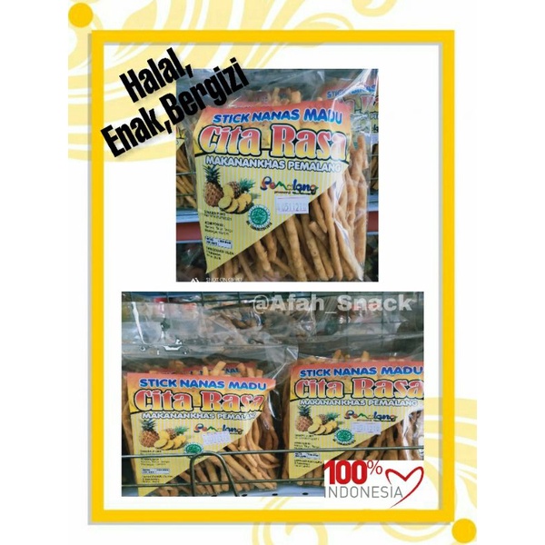 

Stik nanas madu Cemilan bergizi khas Pemalang 400gram