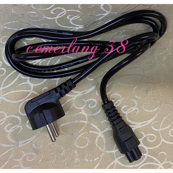 1.5m Kabel Power AC Cord Laptop Colokan 3 Kabel Adaptor Notebook Mickey Bunga