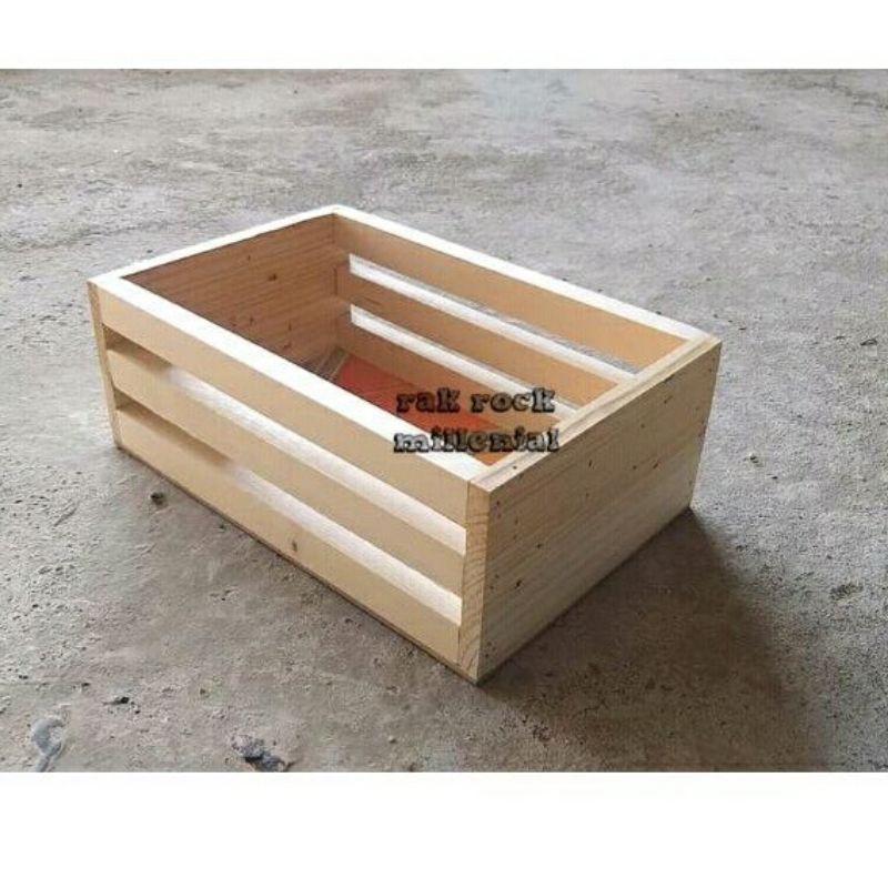 Jual Wooden Storage 30x15x9| Keranjang Serbaguna | Keranjang Parcel ...