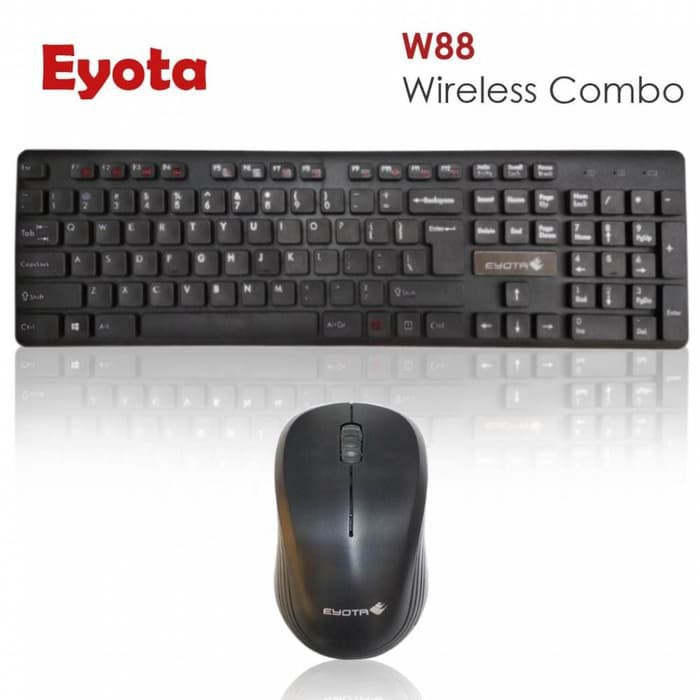 Keyboard mouse wireless combo eyota multimedia w88 slim