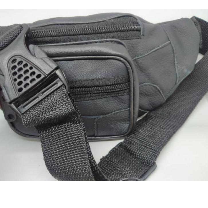(VIRAL) Tas Selempang Pria Kulit Tas Kulit Pria Waist Bag Pria Original
