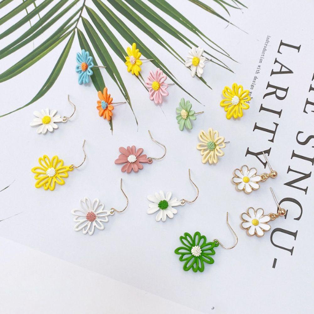 Lily Flower Ear Stud Gaya Korea Baru Elegan Manis Pesona Perhiasan