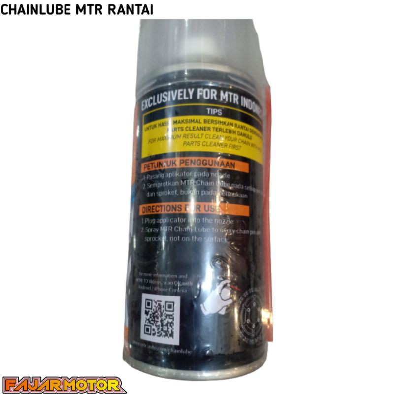 MTR PRESTISE CHAIN LUBE PELUMAS MINYAK RANTAI 70ML 300ML