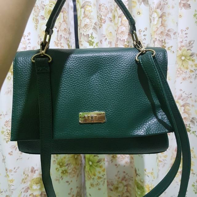 Preloved tas shopie martin warna hijau botol