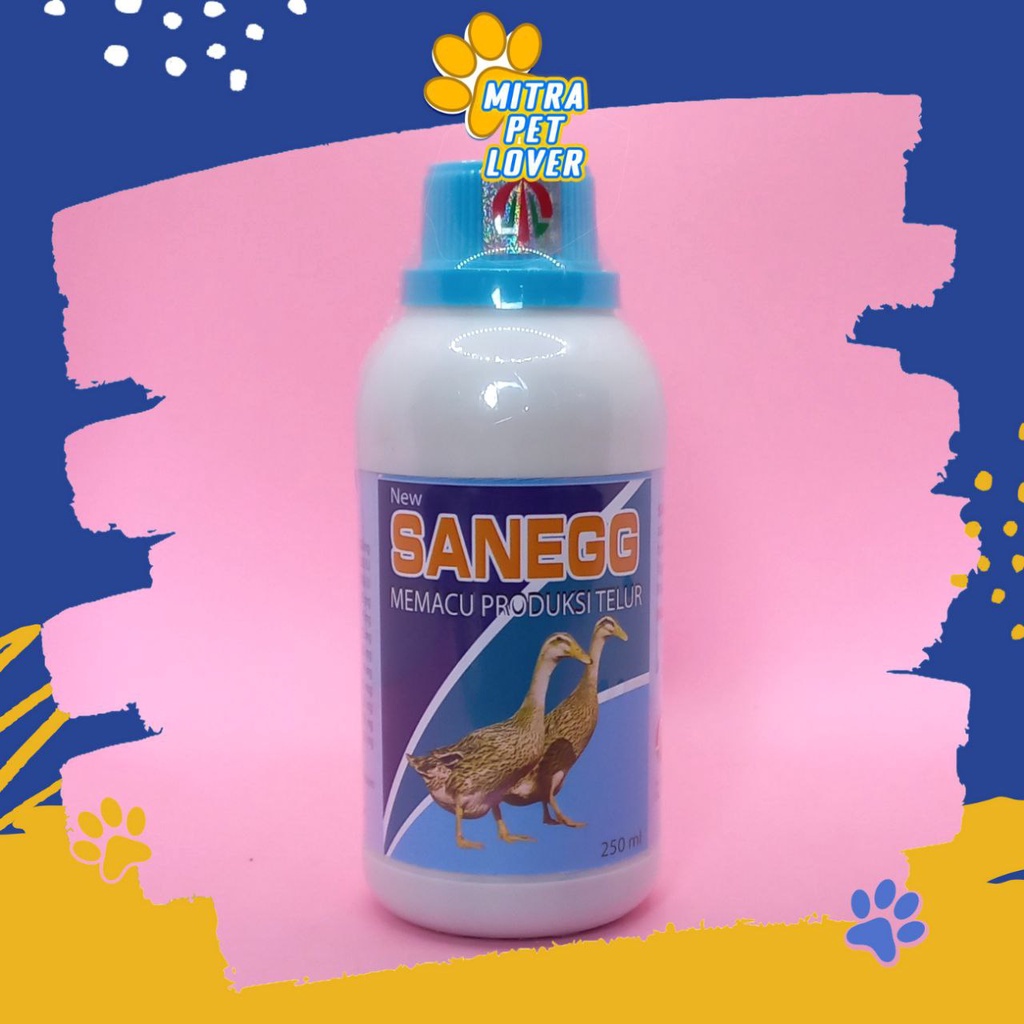 PEMACU PRODUKSI TELUR BEBEK - SAN EGG LIQUID 250 ML - CEPAT BERTELOR BANYAK, TAMBAH NAFSU MAKAN &amp; IMUN DAYA TAHAN TUBUH - MURAH GARANSI KUALITAS ASLI ORIGINAL - ITIK DUCK UNGGAS SANEGG NUTRISI - PET TAMASINDO SUPLEMEN OBAT &amp; VITAMIN TERNAK MITRAPETLOVER